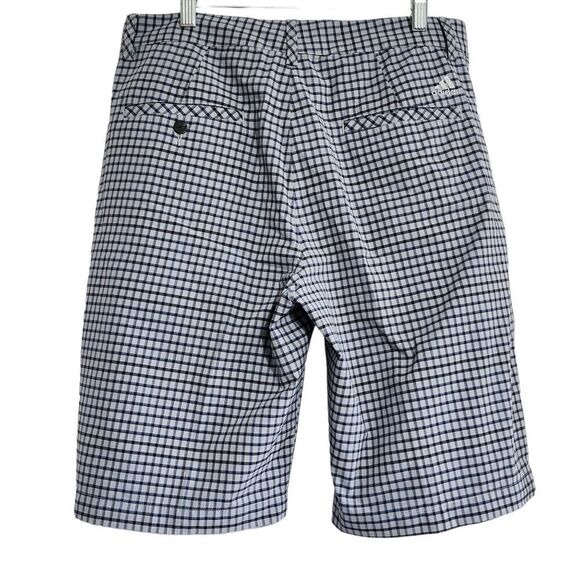 Adidas blue plaid shorts - Picture 2 of 4